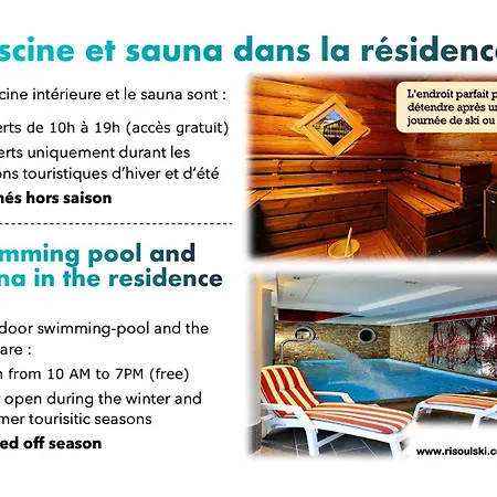 Risoulski Antares - Piscine Et Sauna Exterior photo